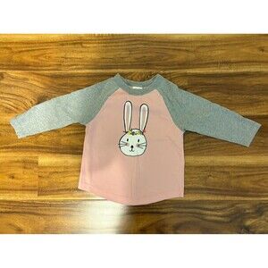 Hanna Andersson Bunny Raglan Tee, Size 3T